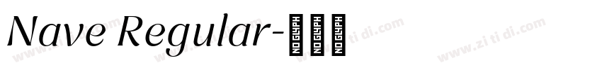 Nave Regular字体转换